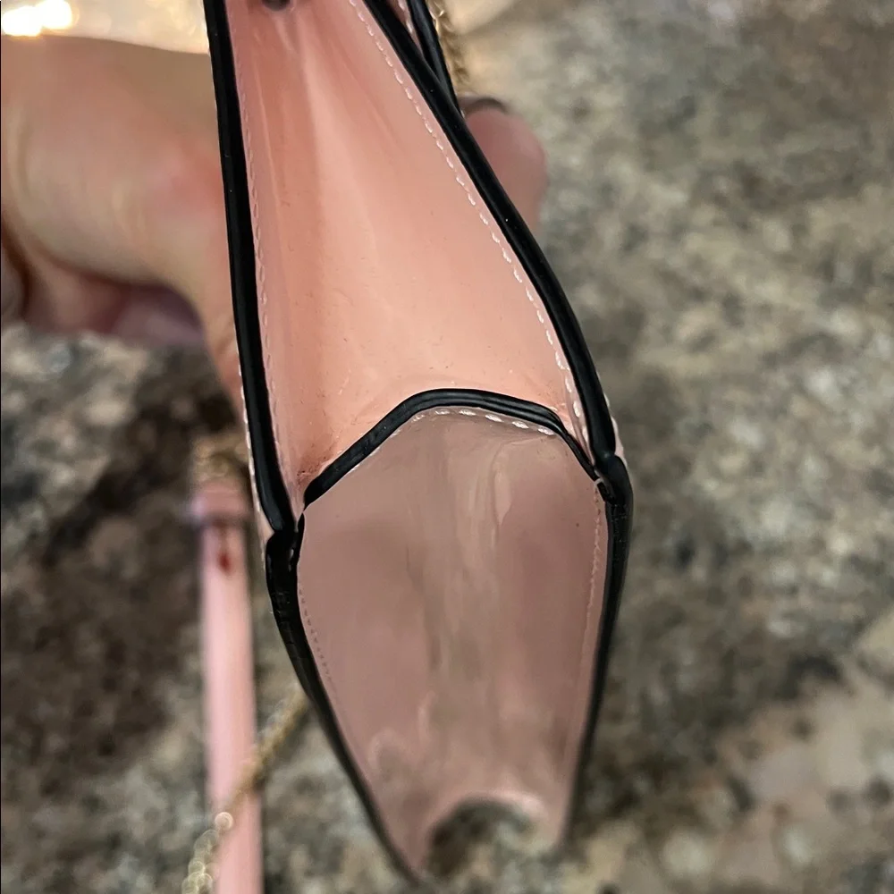 Christian Louboutin Loubi54 Patent Leather Clutch On A Chain